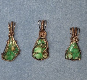 Three jewelry pieces